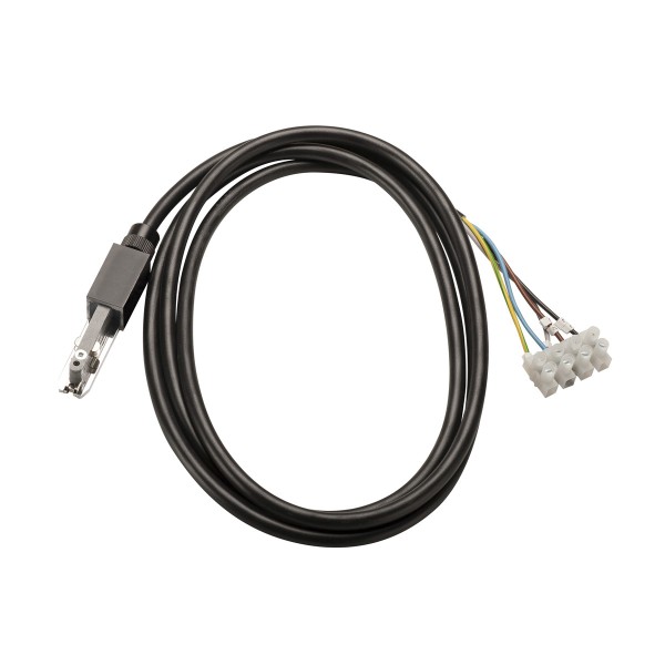 EINSPEISER, für D-TRACK Hochvolt-Stromschiene 2Phasen, schwarz, mit 2m Kabel