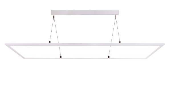 Deko-Light Pendelleuchte, LED Event-Panel Transparent RGBNW, Aluminium, Weiß klar / transparent