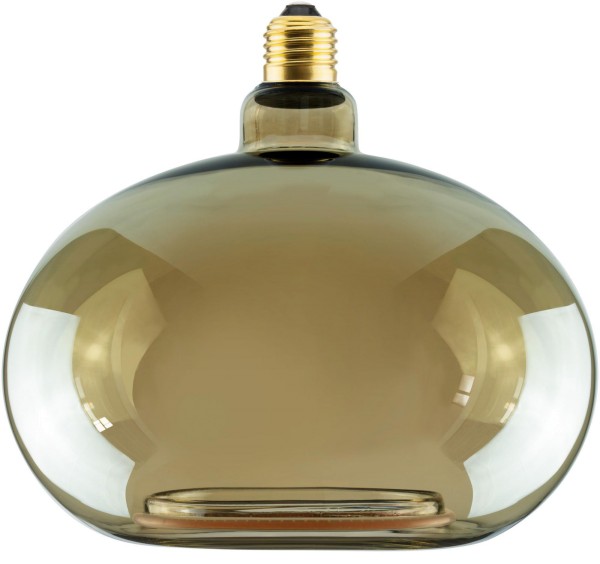 Deko-Light Leuchtmittel, LED Design-Bulb SHINE, DIM, E27, 5,0W, 1900K, smoky, Glas, Rauchfarben