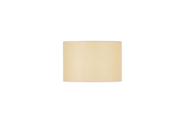 FENDA, Leuchtenschirm, rund, beige, Ø/H 30/20 cm