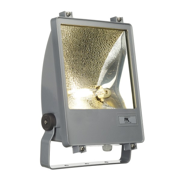 SXL HIT-DE STRAHLER, Outdoor Strahler, HIT-DE, IP65, silbergrau, max. 150W