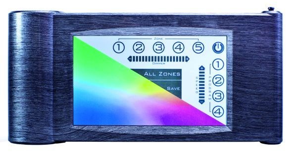 Wireless Controller, RGB Funkcontroller, 32.000 Farben, 5 Zonen, 4 Programme, Dimmerprogramm, Gesc