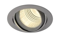 NEW TRIA DLMI, Einbauleuchte, LED, 3000K, rund, silbergrau, 60°, schwenkbar, inkl. Clipfedern NEW TRIA DLMI, Einbauleuchte, LED, 3000K, rund, silbergrau, 60°, schwenkbar, inkl. Clipfedern