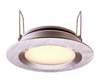 Deko-Light Deckeneinbauleuchte, Aluminium Druckguss, silberfarben gebürstet, Warmweiß, 110°, 2W Deko-Light Deckeneinbauleuchte, Aluminium Druckguss, silberfarben gebürstet, Warmweiß, 110°, 2W