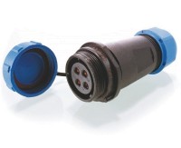 Deko-Light Kabelsystem, Weipu Buchse 4-polig, Kunststoff, 24V Deko-Light Kabelsystem, Weipu Buchse 4-polig, Kunststoff, 24V