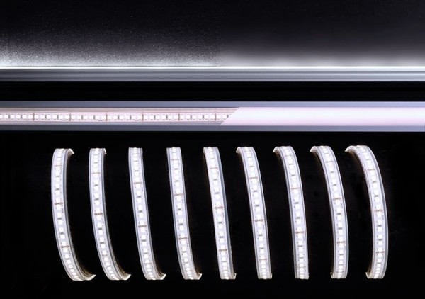 Deko-Light Flexibler LED Stripe, 3528-180-24V-6500K-5m-Silikon, Kupfer, Weiß, Kaltweiß, 120°, 55W