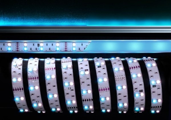 Deko-Light Flexibler LED Stripe, 5050-2x30-12V-RGB+6500K-3m, Kupfer, Weiß, RGB + Kaltweiß, 120°, 36W