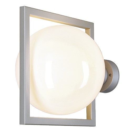 GLOO Outdoor Aussenleuchte, silbergrau, E27, max. 11W