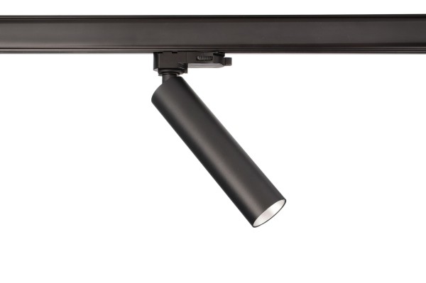 Deko-Light 3-Phasen-Spot, Slim, 5W, DIM, 2700 K, Schwarz, Aluminium, Schwarz, Warmweiß (WW), 230V