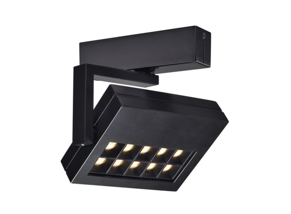 PROFUNO, Wand- und Deckenleuchte, LED, 3000K, schwarz, 16W