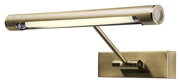 BILDERLEUCHTE, Wandleuchte, T16, messing, Energiesparleuchte, max. 8 W