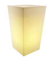 Kapego Dekorative Leuchte, Blumentopf Square, exklusive Leuchtmittel, Weiß, 220-240V AC/50-60Hz, E27 Kapego Dekorative Leuchte, Blumentopf Square, exklusive Leuchtmittel, Weiß, 220-240V AC/50-60Hz, E27