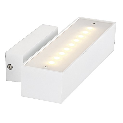 ANDREAS LED Wandleuchte, warmweisse LED, Gehäuse weiss