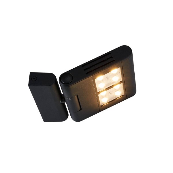 LENITO Indoor LED Wandaufbauleuchte schwarz 3000K