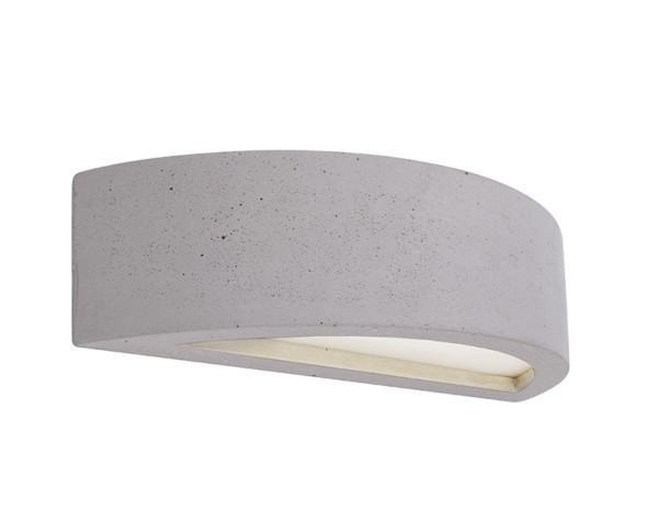 Deko-Light Wandaufbauleuchte, Sarin, Beton, grau, 25W, 230V, 300x100mm