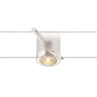 COMET, Seilleuchte  für TENSEO Niedervolt-Seilsystem, QR-C51, weiß, teilsatiniertes Glas COMET, Seilleuchte  für TENSEO Niedervolt-Seilsystem, QR-C51, weiß, teilsatiniertes Glas