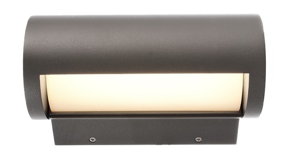 Deko-Light Wandaufbauleuchte, Segin, Aluminium Druckguss, Dunkelgrau, Warmweiß, 13W, 230V, 223x130mm