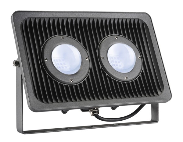 MILOX 2, Outdoor Strahler, zweiflammig, LED, 4000K, IP55, anthrazit, 79W