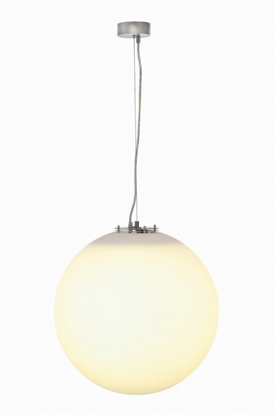 ROTOBALL, Pendelleuchte, HIT-CE, silbergrau/weiß, Ø 50 cm, max. 150W