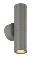 ASTINA, Outdoor Wandleuchte, TCR50-SE, IP44, rund, up/down, silbergrau, max. 44W ASTINA, Outdoor Wandleuchte, TCR50-SE, IP44, rund, up/down, silbergrau, max. 44W