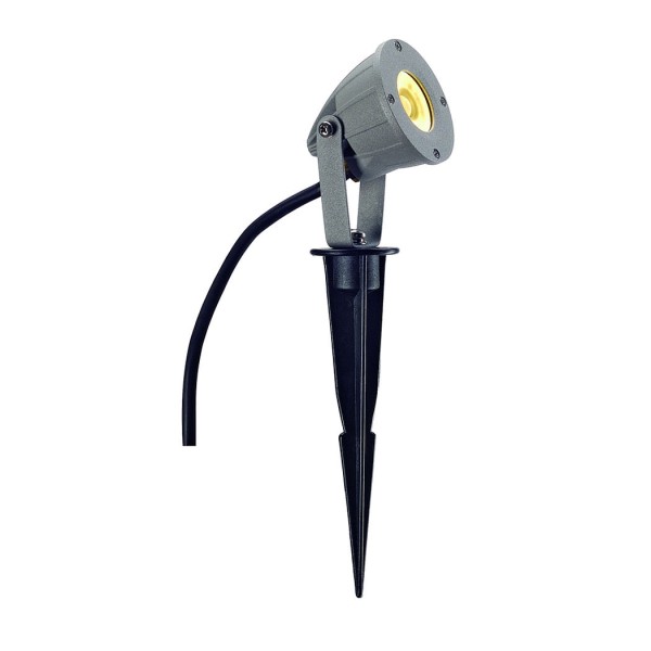 NAUTILUS SPIKE LED KOMPAKT, silbergrau, 230V, 3,3W, warmweiss, IP44