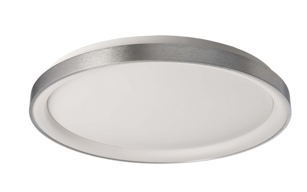 Deko-Light Deckenaufbauleuchte, Mirach 580 mm, Aluminium, Silber gebürstet, Warmweiß, 130°, 54W