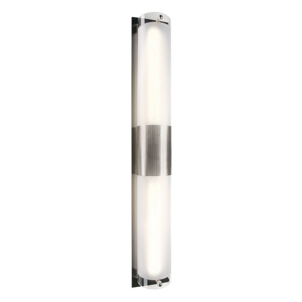 Z 211, Wandleuchte, TC-S, metall gebürstet, Glas teilsatiniert, Energiesparleuchte, 22 W