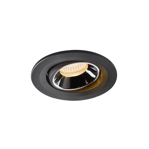 NUMINOS® MOVE S, Deckeneinbauleuchte schwarz / chrom 2700K 40°