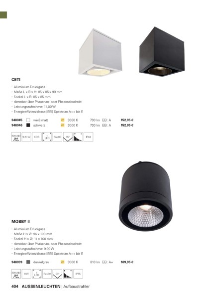 Aufbauleuchten | Deckenleuchten | Aussenleuchten | Leuchten