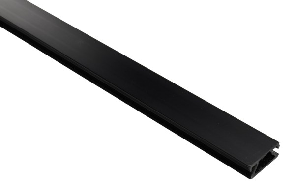 Deko-Light 1-Phasen Schienensystem, D-One Abdeckblende Aufbaustromschiene, 1m, schwarz, Kunststoff