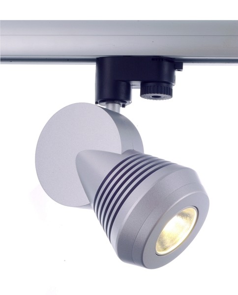 3-phasen Spot YEMA LED, 1 LED 20Watt, silber WW