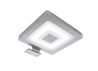 Deko-Light Möbelaufbauleuchte, Spiegel Eckig, Aluminium, silberfarben Chrom, Neutralweiß, 120°, 4W Deko-Light Möbelaufbauleuchte, Spiegel Eckig, Aluminium, silberfarben Chrom, Neutralweiß, 120°, 4W