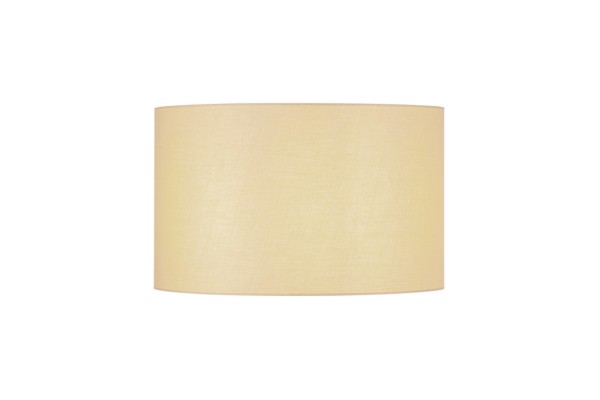 FENDA, Leuchtenschirm, rund, beige, Ø/H 45,5/28 cm