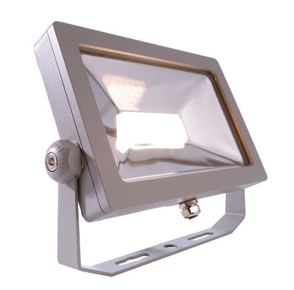 Deko-Light Fluter, Flood SMD, 30 W, 3000 K, Silber, Aluminiumdruckguss, Silber, Warmweiß (WW), 30W