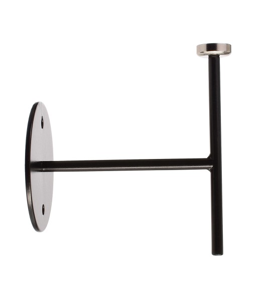 Deko-Light Zubehör, Wandhalter für Magnetleuchte Miram Schwarz, Aluminium Druckguss, Schwarz, 85mm