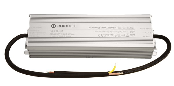Deko-Light Netzgerät (CV, DC) dimmbar, LED-Netzgerät, IP, DIM, CV, 48V, 66-200W, Metall, Silber