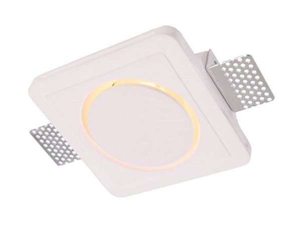 Deko-Light Deckeneinbauleuchte, Lucia, Gips, Weiß-matt, Warmweiß, 360°, 2W, 3-4V, 700mA, 120x120mm