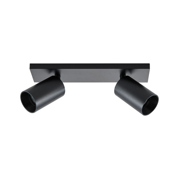 Deko-Light Deckenaufbauleuchte, Can Tilt Square, 2x 7,5 W GU10, Schwarz, Aluminium, Schwarz, 7W