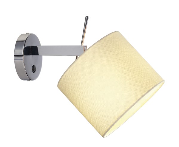 TENORA WL-1, Wandleuchte, A60, rund, Schirm weiß, Ø/H 20/16,5, max. 60W