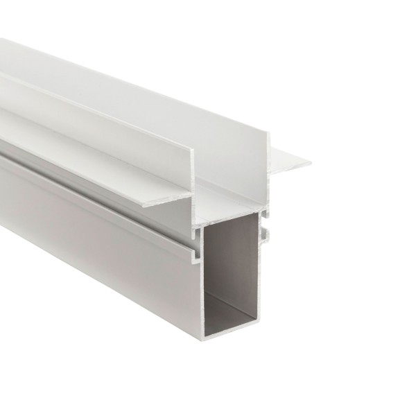 Deko-Light Profil, Combo Einbau Trafoprofil mit Flügel, 13mm, 2m weiß, Aluminium, Weiß, 2000mm