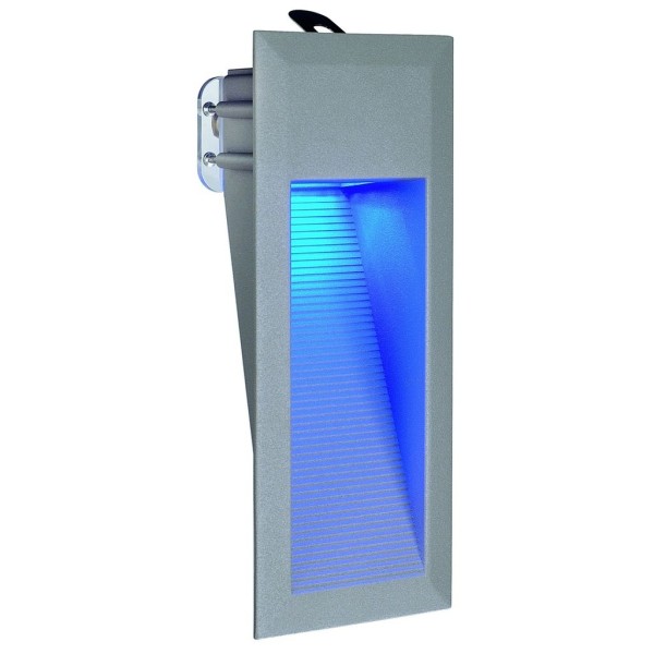 DOWNUNDER LED 15 Wandleuchte, steingrau, 0,9W, blau, IP44
