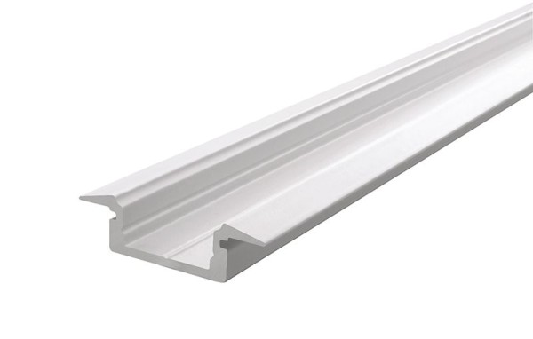 Reprofil Profil, T-Profil flach ET-01-10, Aluminium, Weiß-matt, 1000mm