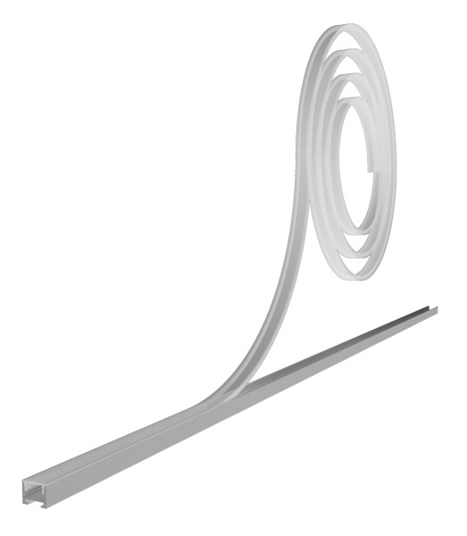 Deko-Light Profil Abdeckung, Abdeckung Rolle P-10-12, 20m, milchig, Polycarbonat, Weiß, 20000mm