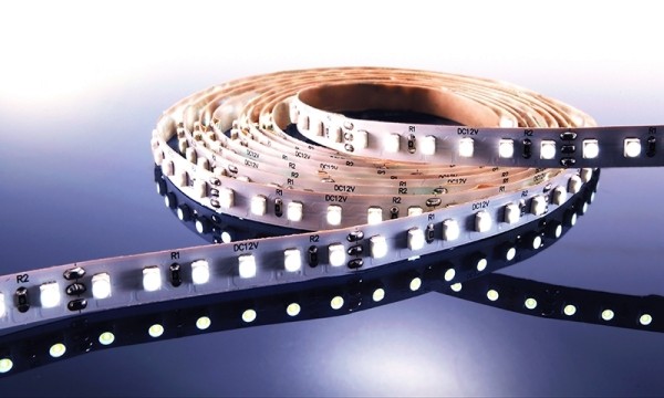 Flexibler LED Stripe, 3528, SMD, Kaltweiß, 12V DC, 28,80 W