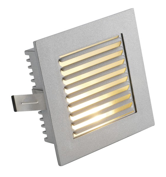 FLAT FRAME SLAT, Einbauleuchte, QT9, eckig, silbergrau, max. 20W