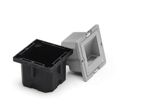 KapegoLED Wandeinbauleuchte, Light Base COB Outdoor, inklusive Leuchtmittel, Warmweiß, 1,00 W, IP 67