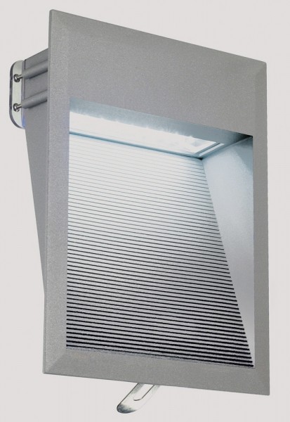 DOWNUNDER 27, Outdoor Wandleuchte, LED, 6500K, IP44, steingrau, 1,8W
