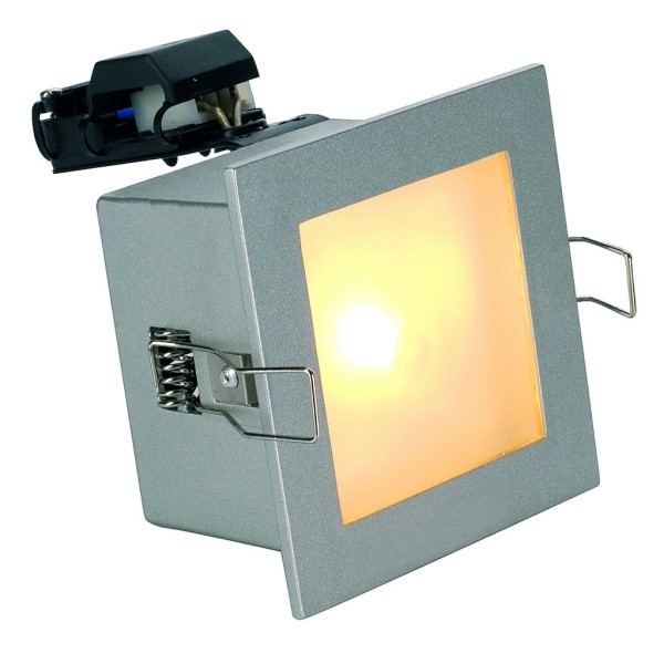 FRAME BASIC GU10 Einbauleuchte, eckig, silbergrau, max. 50W