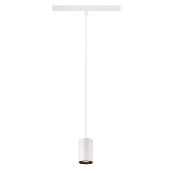 NUMINOS® XS 48V TRACK DALI, Pendelleuchte, weiß / schwarz, 8.7W, 620lm, 2700K, CRI90, 40°