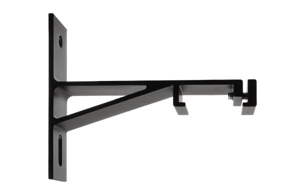 Deko-Light 3-Phasen Schienensystem, D Line/Dali Wandhalterung, schwarz, Aluminium, Schwarz, 92x25mm